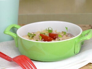 Pasta con tomate y ternera para bebés a partir de 1 año